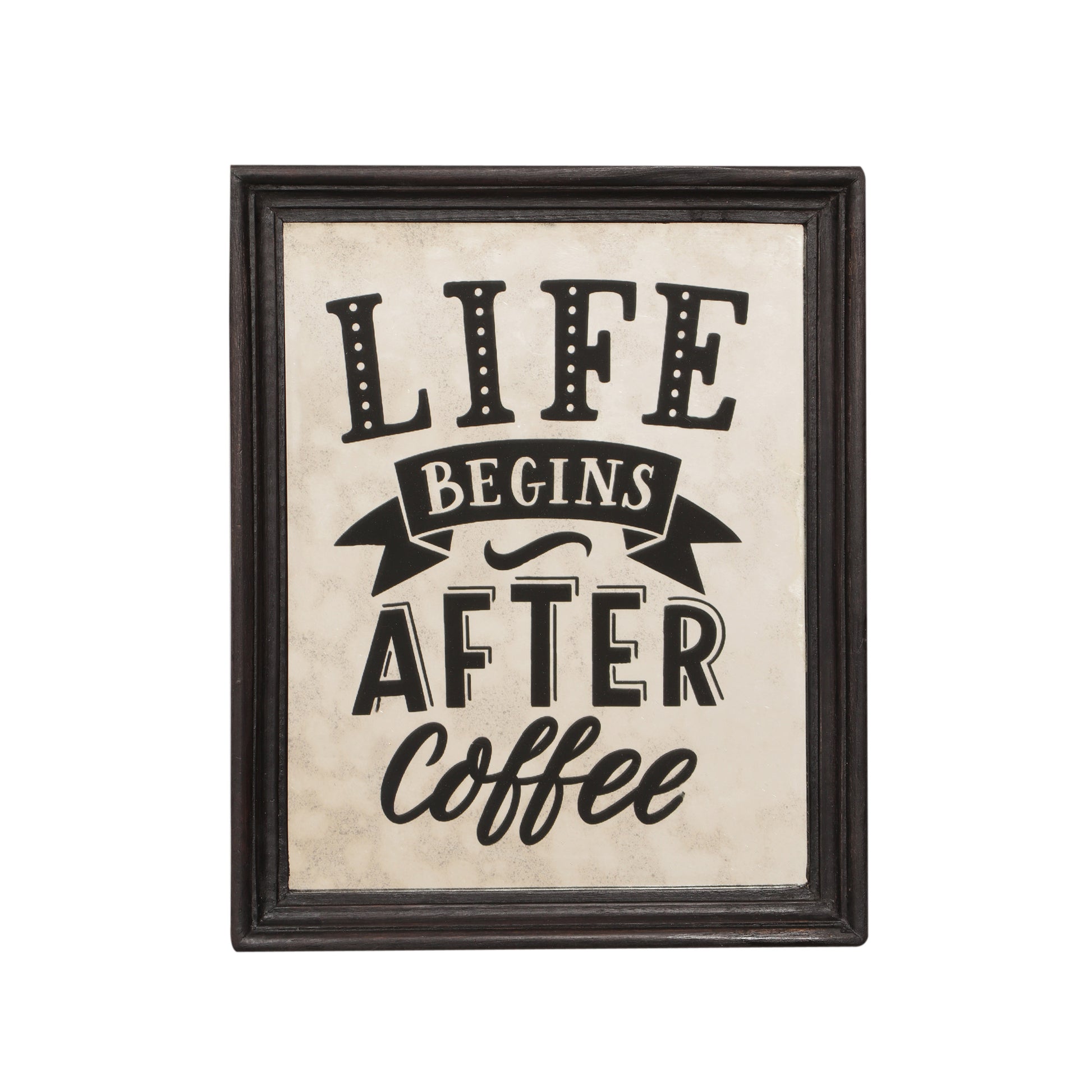 Coffee Transfer Wall D Cor Life Black Wood