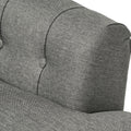 Club Chair Dark Gray Fabric