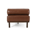 Chaise Lounge Light Brown Pu