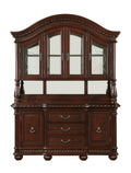 Antoinette Buffet And Hutch Dark Brown - Dark