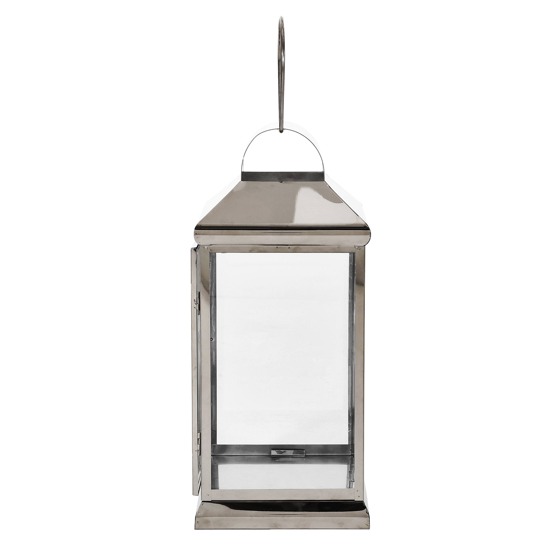 Walter 16"H Stainless Steel Lantern Silver Stainless Steel