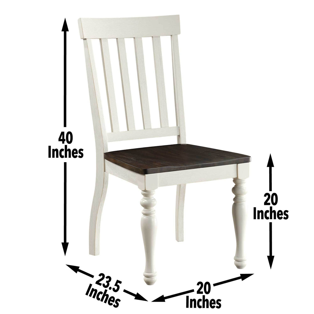 Joanna Side Chair Set Of 2 White White Wood