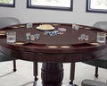 Tournament Dining And Game Table Dark Brown Dark Brown 39 Inches Or Less Wood