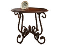 Crowley End Table Brown Brown Wood